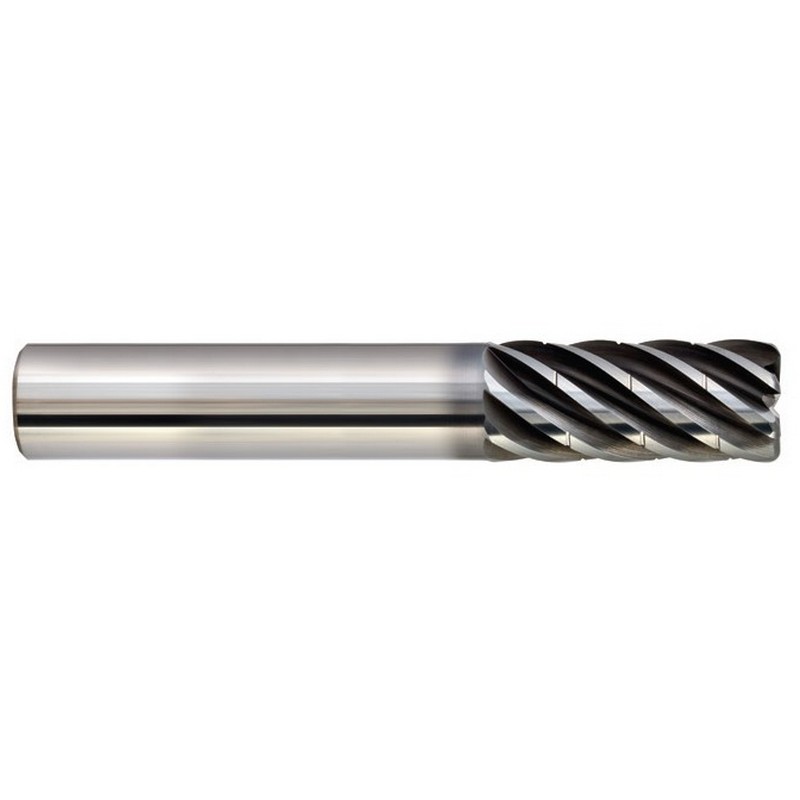Picture of 12mm 7 Flute Chipbreaker Endmill,1mm Corner Radius, Coated